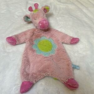 Douglas Pink Giraffe Schlumpie Lovey Security Blanket Cuddle Toy Plush 19"